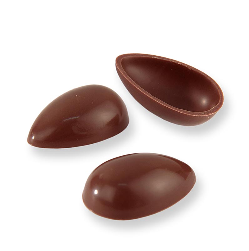 Demi-coques d'œufs en chocolat au lait, petites, 40 x 26 mm, Läderach (Pâques), 588 pièces