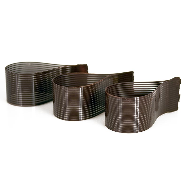 Moule à chocolat - « Teardrop », forme de goutte, noir, grillage, ø 50 mm, 95 mm, hauteur 40 mm, 255 g, 36 pièces