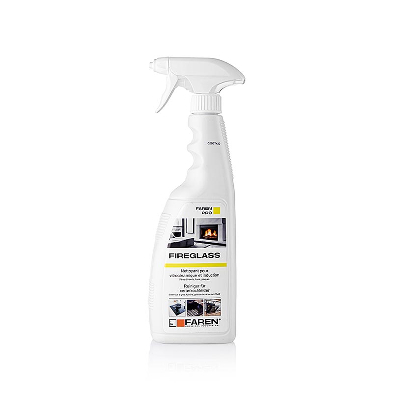 Herold - Detergente per griglie e piani cottura Fireglass con erogatore a spruzzo, 750 ml