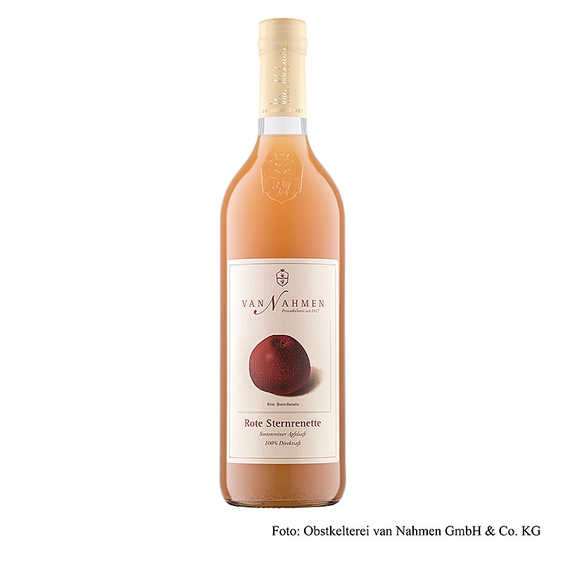 van Nahmen - Jus de pomme rouge Sternrenette, 100% pur jus, 750 ml