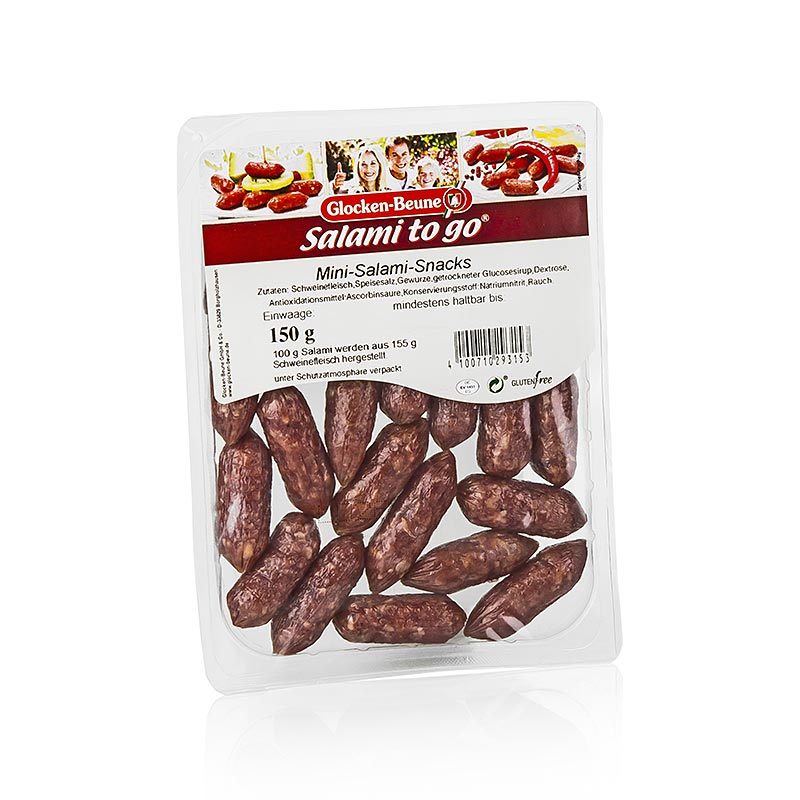 Mini-salamis, petites saucisses légèrement fumées, environ 20 à 24 Pièces, 150 g