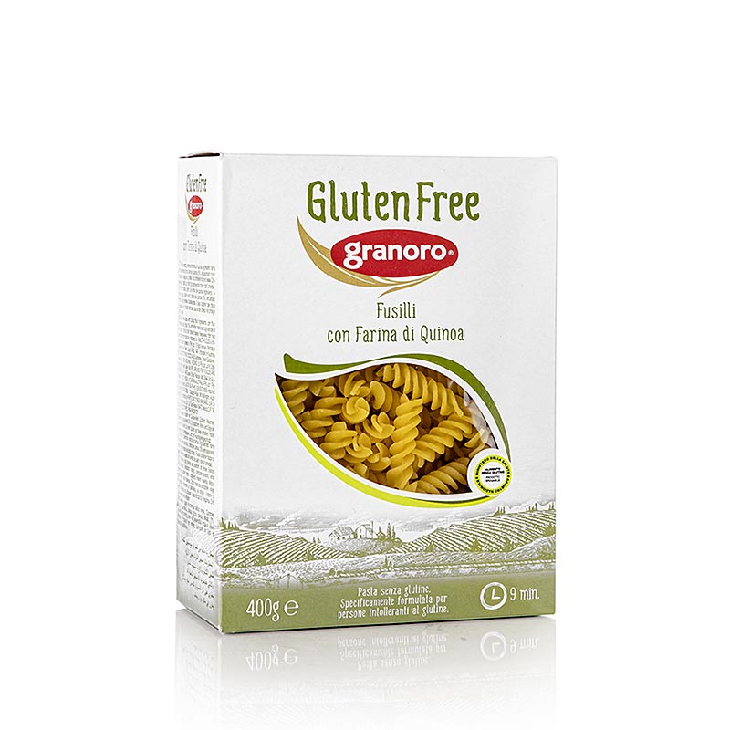 Fusilli Granoro, au quinoa, Sans gluten, n° 473, 4,8 kg, 12 x 400 g