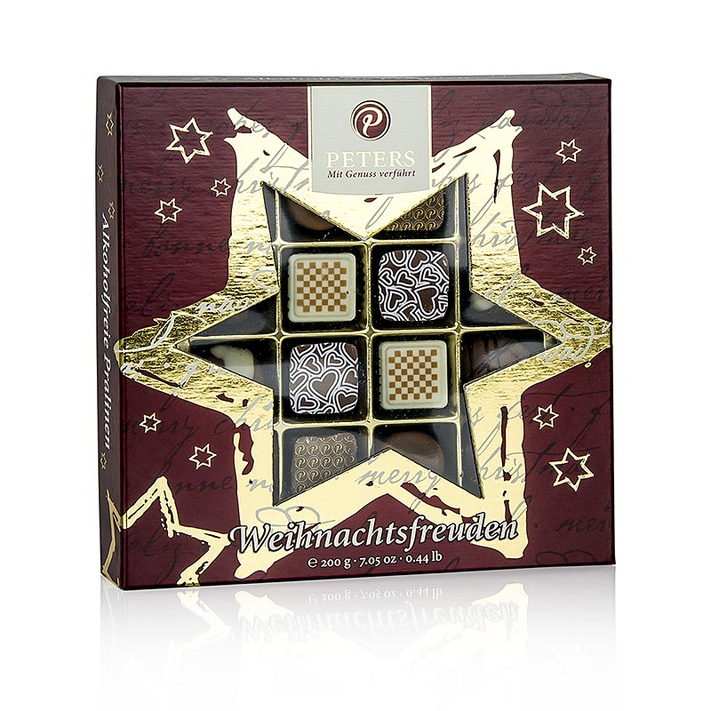 Weihnachts Pralinen - "Weihnachtsfreuden", ohne Alkohol, Peters, 200 g