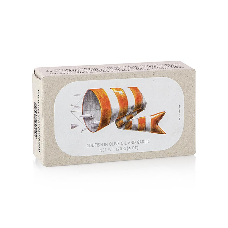 Merluzzo (stoccafisso) in Olio d'oliva aglio, Jose Gourmet, 120 g