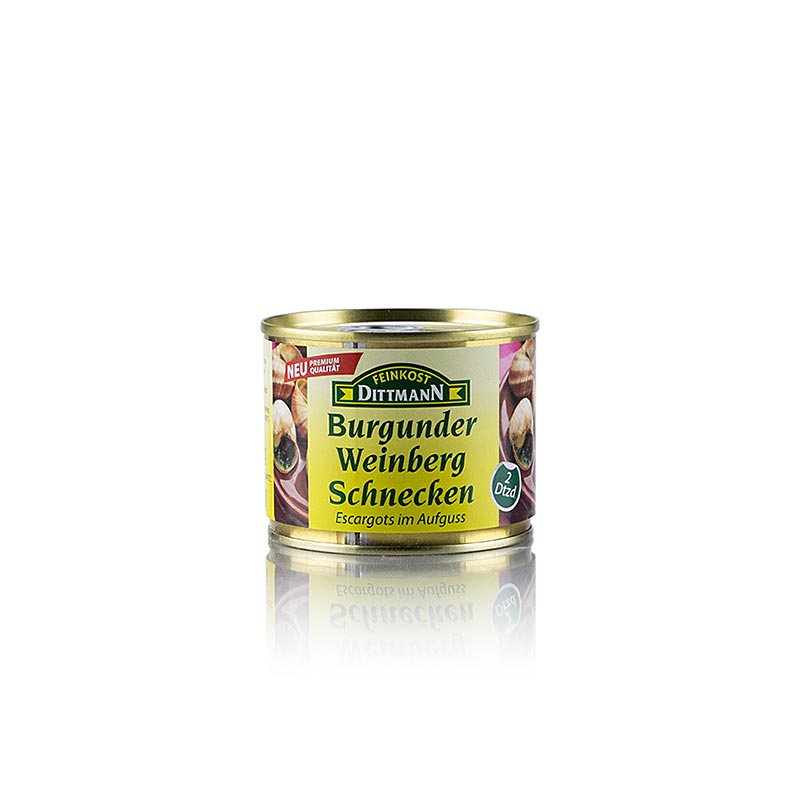 Escargots de Bourgogne (Helix Pomatia), 2 douzaines, Feinkost Dittmann, 200 g