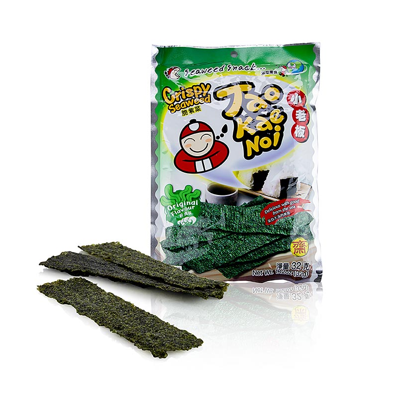 Taokaenoi Crispy Seaweed Original, chips d'algues, 32 g
