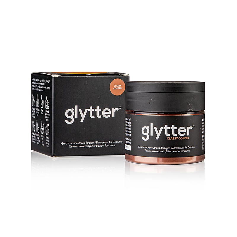 glytter "Classy Copper", glitter alimentare in polvere, (rame), 10 g