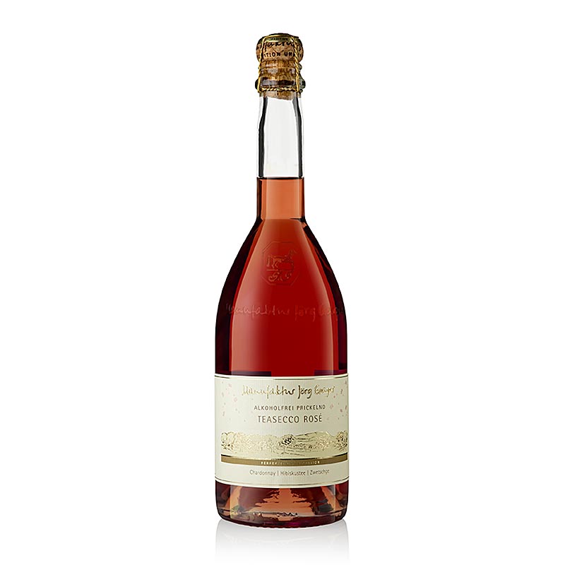 Jörg Geiger "TeaSecco Rose" sans alcool pétillant, 750 ml