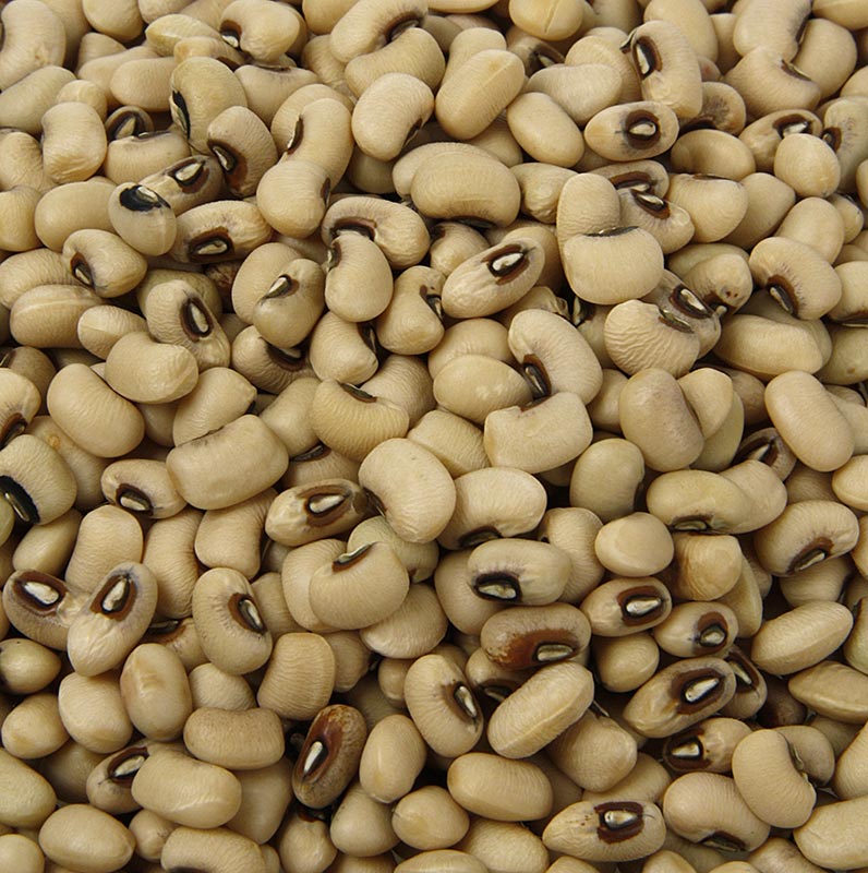 Bohnen, Black-Eye Beans - weiß mit schwarzen Augen, getrocknet, 500 g