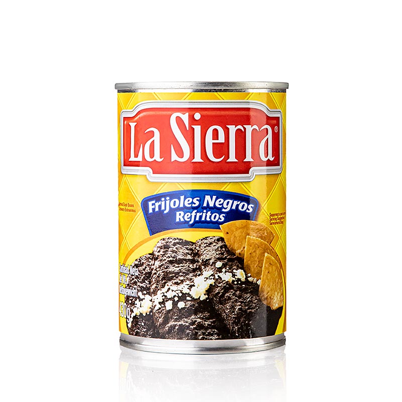 Refried Beans, purée de haricots noirs/pâte de haricots, épicée, 430 g