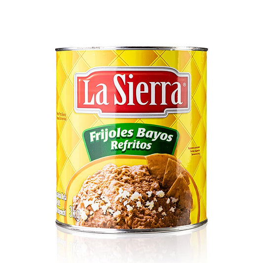Refried Beans, purée de haricots bruns/pâte de haricots, épicée, 3 kg