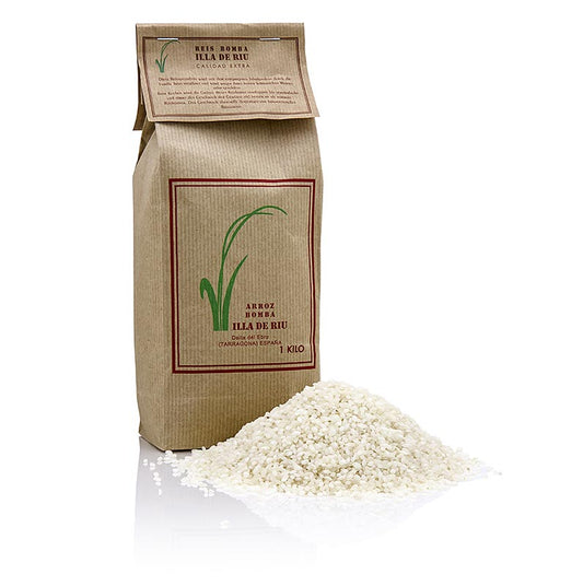 Arroz Bomba, Rundkornreis, für Paella und Risotto, Ebro-Delta/Spanien, 1 kg