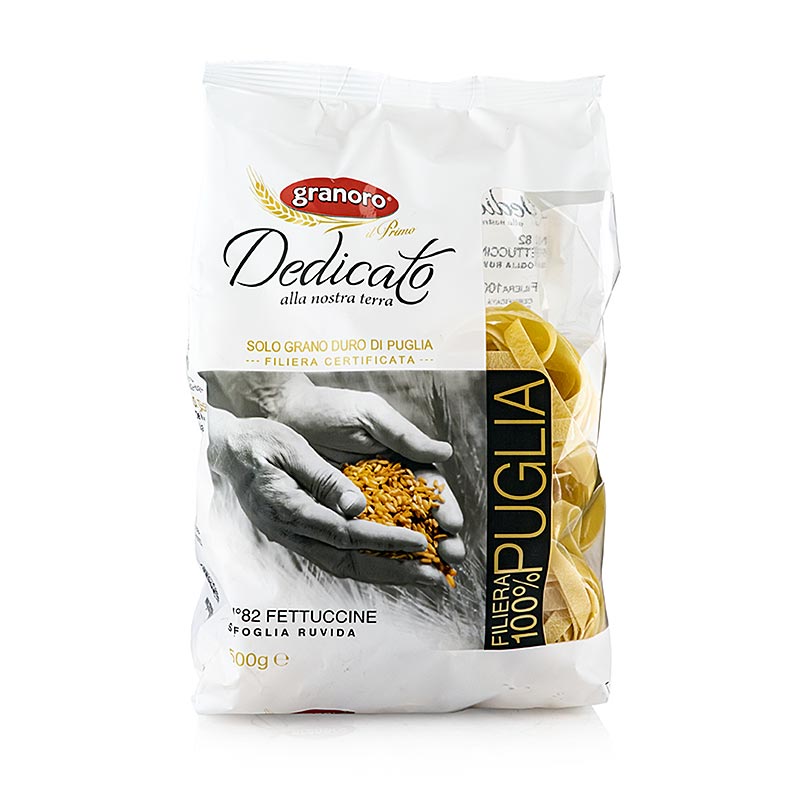 Fettuccine Granoro, nidi di pasta larga, n. 82, 500 g
