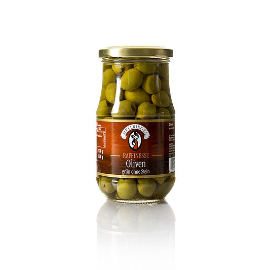 Hellriegel - Olives vertes, dénoyautées, en saumure, 370 g