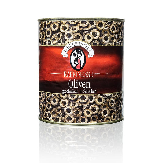 Olives noires, en rondelles, noircies, en saumure, 2,85 kg