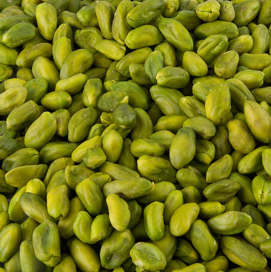Pistacchi sgusciati, verde chiaro, qualità da cucina, 1 kg