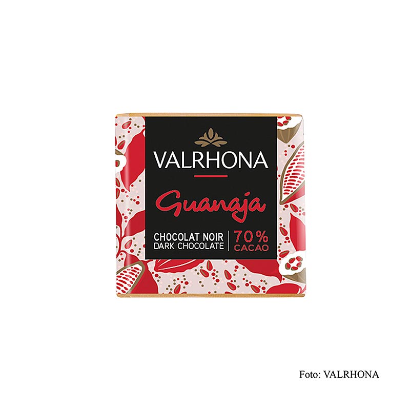 Valrhona Carré Guanaja - Tavolette di cioccolato fondente, 70% Cacao, 1 kg, 200 x 5 g