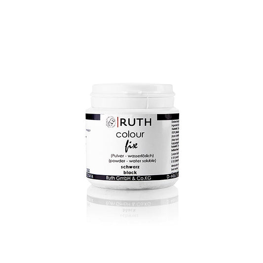 Colorant alimentaire en poudre, noir, soluble dans l'eau, 9112, Ruth, 50 g