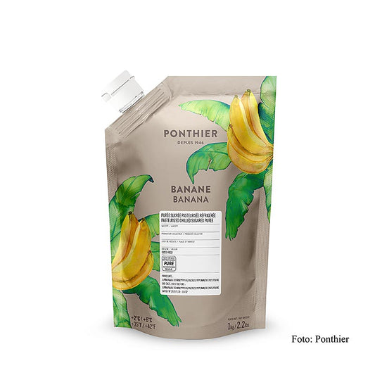 Ponthier - Purée - Banane, avec du sucre, 1 kg