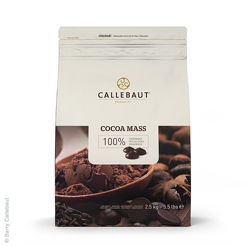 Kakaomasse Extra, Callets, 100% Kakao, Callebaut, 2,5 kg