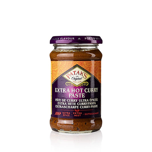 Pasta di curry "Extra Hot", rossa, piccante, Patak's, 283 g