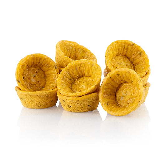 HUG - Mini tartellette da snack, pasta al pomodoro e basilico, rotonde, ø 4,2 cm, salate, vegano, 1,02 kg, 160 pezzi