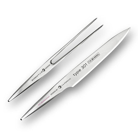 Set di coltelli da arrosto Chroma type 301 P-5/17 (coltello da arrosto P-5 e forchetta da arrosto P-17), 2 pezzi