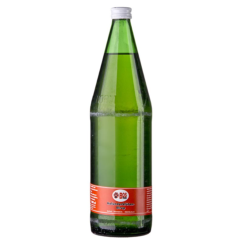 BOS FOOD Sirop de fleurs de sureau, 1 l
