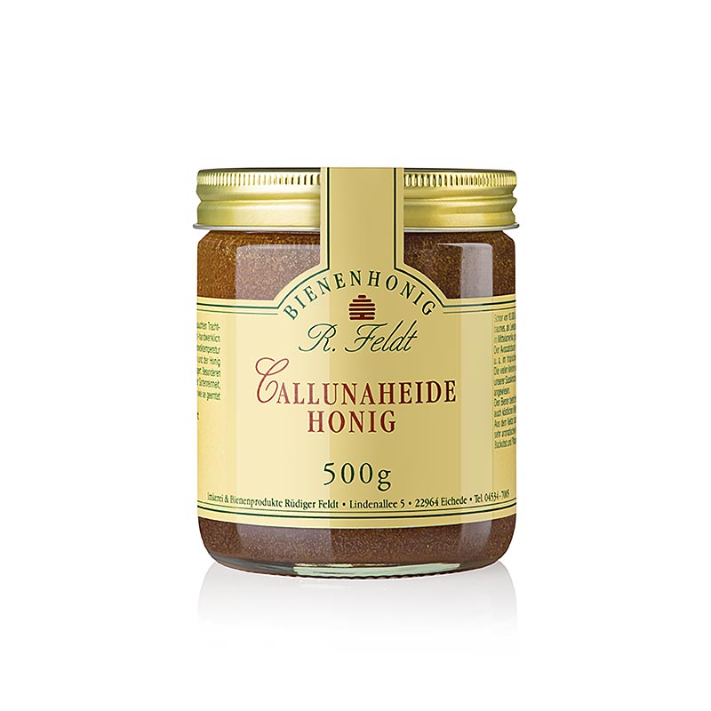 Apicoltura Feldt -Miele, rosso-marrone, cremoso, aroma intenso, 500 g