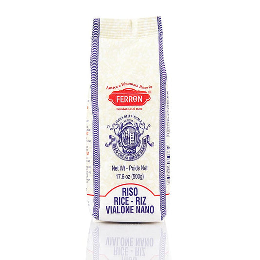 Vialone Nano, Risotto de riz à grain rond, Ferron, 500 g