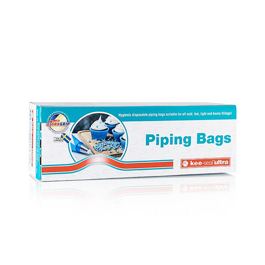 Sacchetti per piping, monouso, 45 cm, Kee-Seal ultra, extra-grip, dispenser, 72 pezzi.