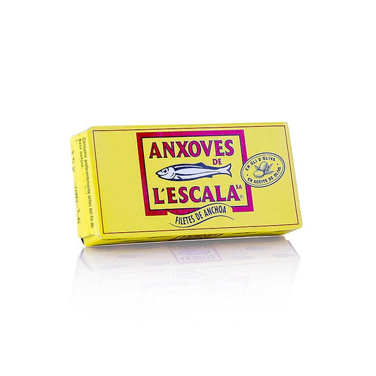 Filets d'anchois de qualité supérieure, à Huile d'olive, L'Escala, 50 g