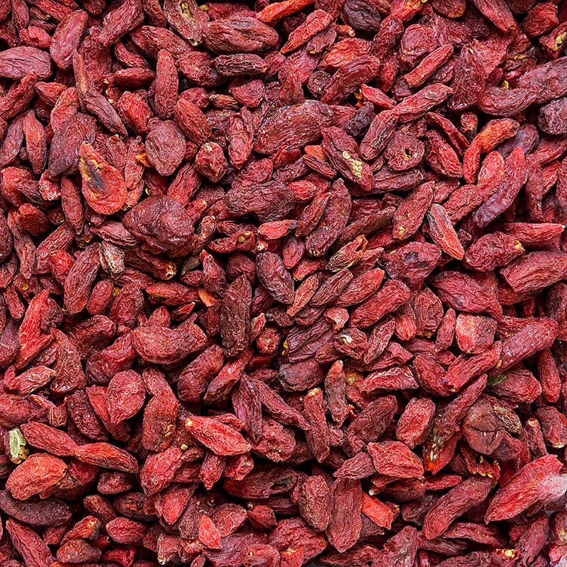 Bacche di Goji (wolfberry, Ninjiang himalajan), essiccate, Cina, 500 g