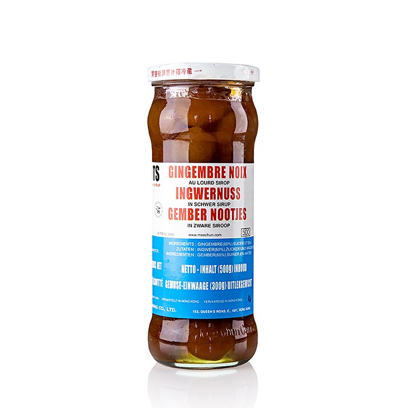 Noix de gingembre, confites, au sirop, de Mee Chun, 500 g