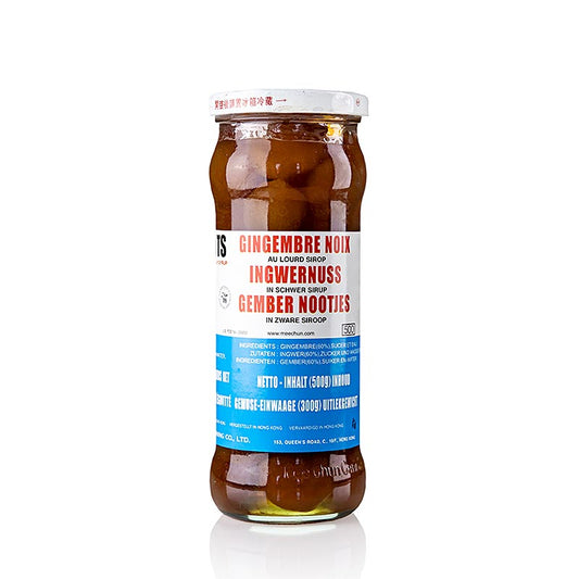 Noci di zenzero candite, in sciroppo, da Mee Chun, 500 g