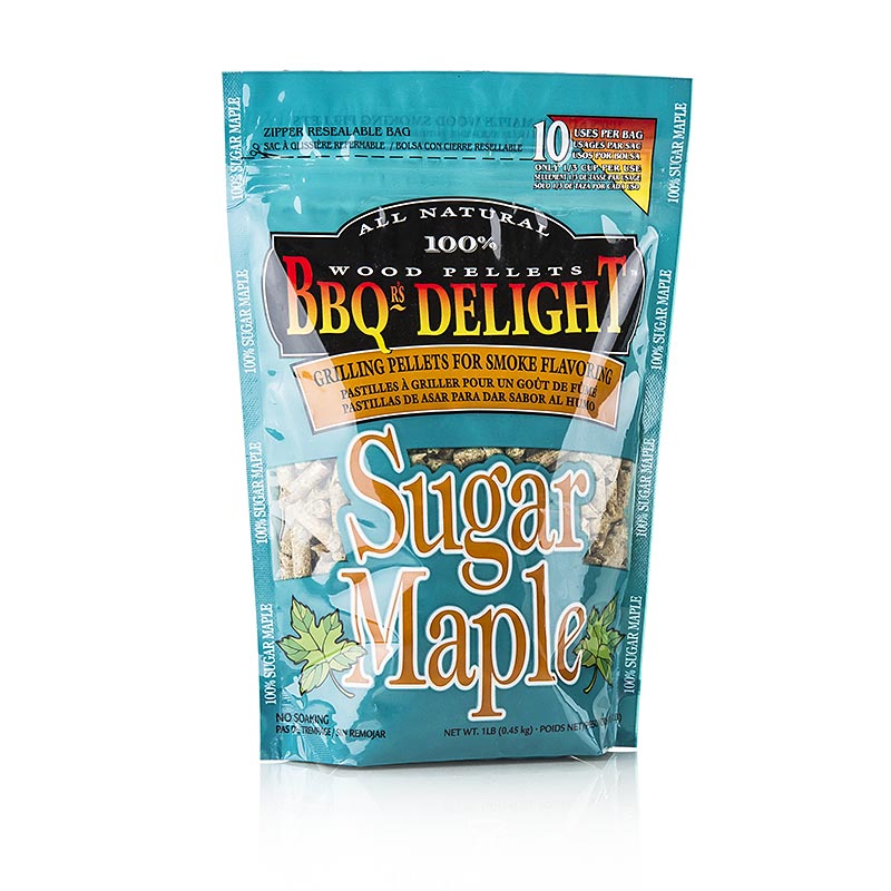 Grill BBQ - Pellet per affumicatura a base di legno d'acero, 450 g