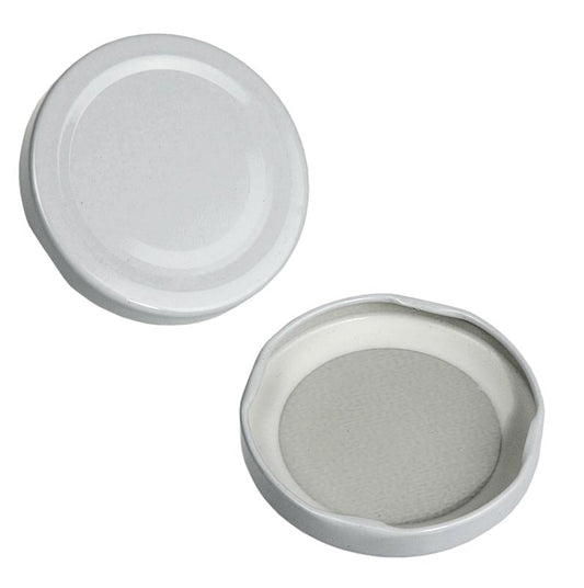 Couvercle, blanc, pour bocal rond et hexagonal, 58mm, 191 ml, 1 pc