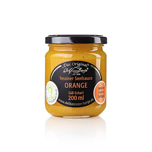 Wolfram Berge - Salsa originale ticinese all'arancia e all'Senape, 200 ml