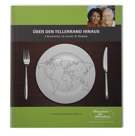 Menschen für Menschen - Livre de cuisine « Über den Tellerrand hinaus », A. et K. Böhm, 1 exemplaire