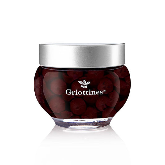 Griottines Original - Wildsauerkirschen, in Kirschwasser, o. Kern, süß, 15 % vol., 400 g