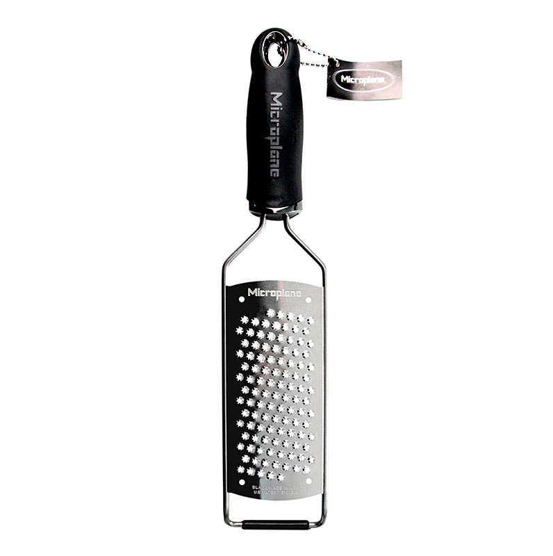 Microplane - Série Gourmet - dents de râpe en forme d'étoile, manche noir/soft-touch, St