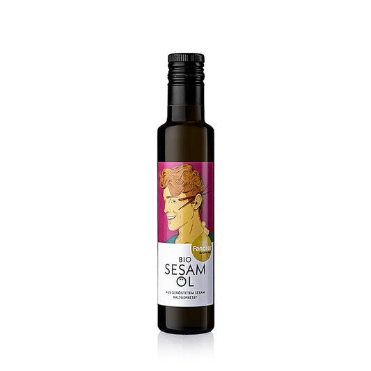 Olio di sesamo, spremuto a freddo, Fandler, biologico, 250 ml
