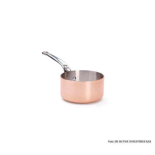 deBUYER "Prima Matera" Casserole à induction, cuivre-acier inoxydable, ø 14cm (6206.14), 1 pce