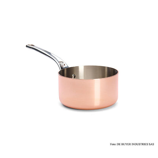 deBUYER "Prima Matera" Casserole à induction, cuivre-acier inoxydable, ø 16cm (6206.16), 1 pce
