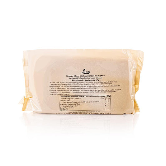 Lubeca - Pâte d'amandes brute, 2:1, mélangée, 1 kg
