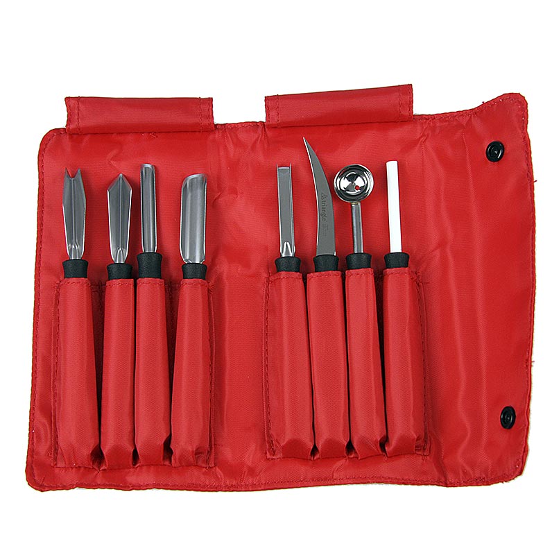 Triangle - Set de couteaux à sculpter « Professional » 8 pièces, acier inoxydable, Triangle, set
