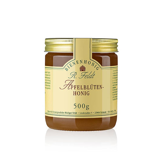 Apicoltura Feldt -Miele, chiaro, dal gusto delicato e cremoso, con un raffinato aroma di mela, raro, 500 g