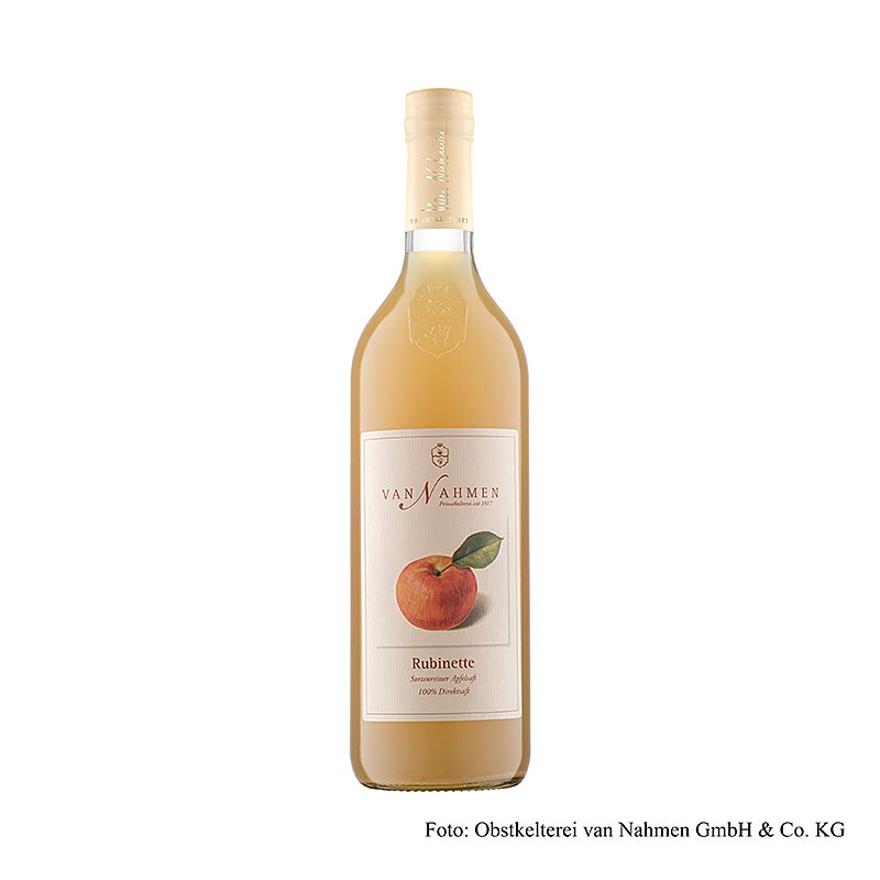 van Nahmen - Rubinette jus de pomme, 100% pur jus, 750 ml