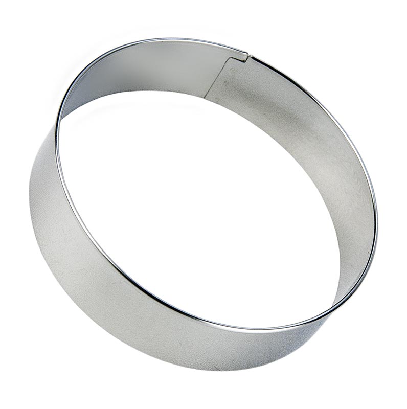 Städter - Tagliabiscotti ad anello in acciaio inossidabile, liscio, ø 12 cm, altezza 2,5 cm, spessore 0,3 mm, 1 pz.