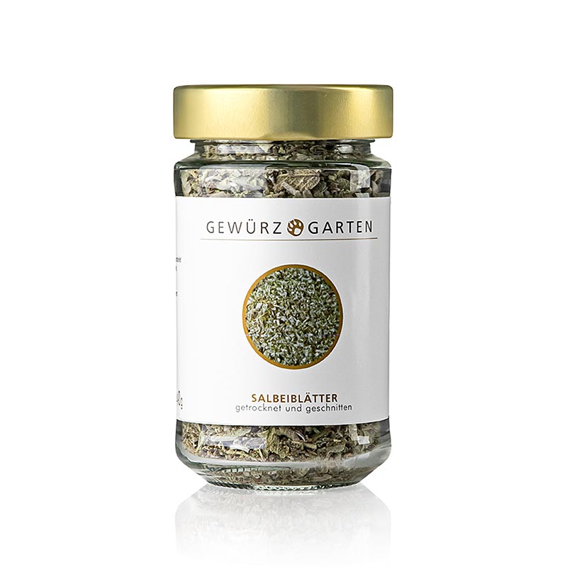 Orto aromatico: foglie di salvia, essiccate, tritate, 40 g